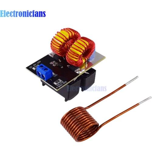 5-12V ZVS Low Voltage Induction Heating Power Supply Module Induction Heating Board Tesla Ladder With Heating Coil 120W