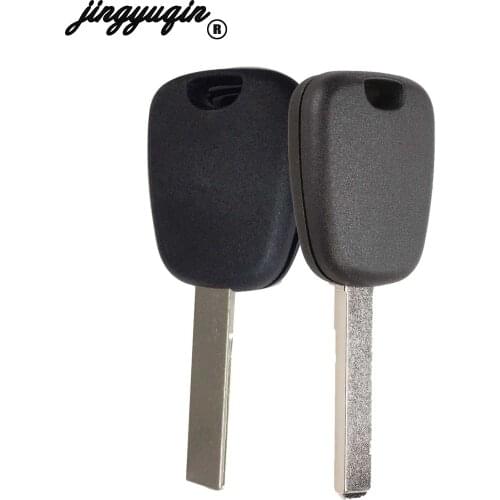 Jingyuqin 10pcs/lot Transponder Auto Car Key Cover Case for Peugeot 106 107 307 207 for Citroen C2 C3 C4 Car VA2 HCA Blank Blade