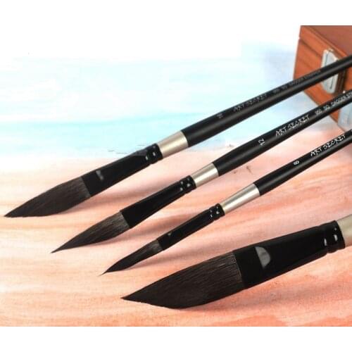 High Quality Dagger Squirrel Hair Watercolor Brush Pen Professional Painting Brush For Gouache Acrylic Painting Art Supplies