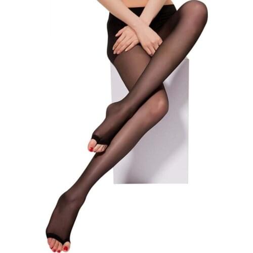 Open toe fish mouth pantyhose spring and summer ultra-thin breathable legs velvet base socks