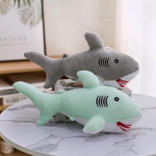 20cm Cute Mini Plush Shark Whale Stuffed Fish Ocean Animals Kawaii Doll Toys For Children Kids Cartoon Toy Gift
