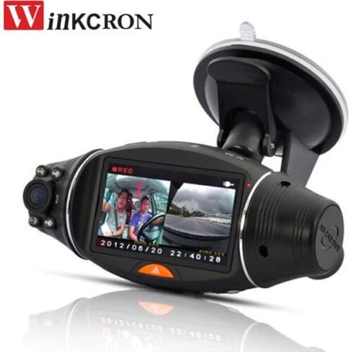 Car DVR Camera 2.7" TFT Dash Cam Video RecorderR 310 Dual Lens FHD 1080P 270 degree Camera G-sensor With GPS Logger Night Vision