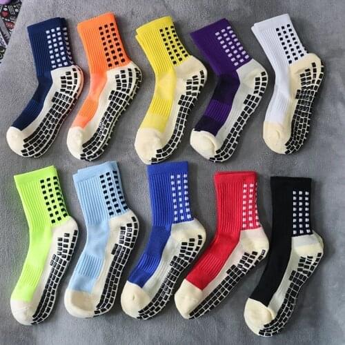 2021 new sports non-slip football socks training socks Calcetines mens cotton football socks