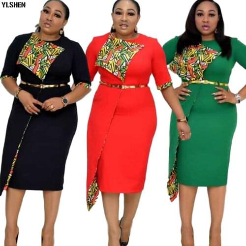 African Dresses For Women African Clothes Africa Dress Fashion Patchwork Print Dashiki Clothing Ankara Plus Size Evening Dress