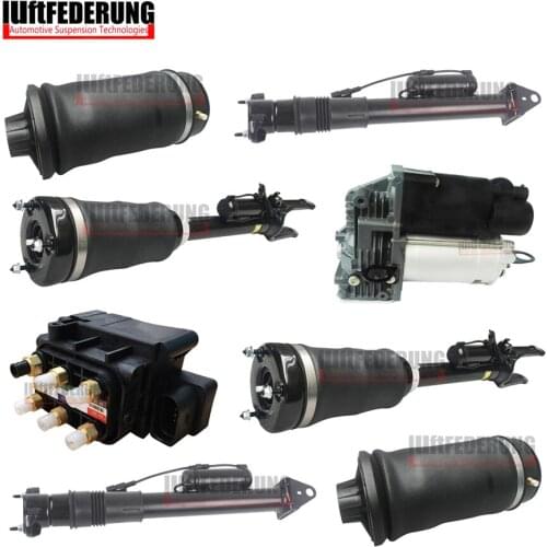 Luftfederung 8PCS Air Compressor Air Bag Front Air Spring Rear Shock Suspension Valve Fit Mercedes-Benz W164 ML GL