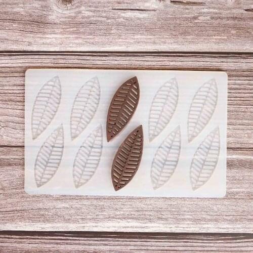 Hollow Leaf Shape Chocolate Stencil Mold Cake Decorating Silicone Mold Transfer Sheet Baking Chablon DIY Chocolate Dessert Garni