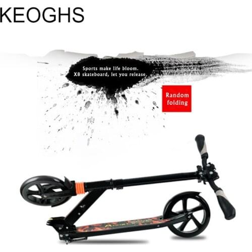 Adult children Scooter Sturdy Lightweight Height Kick Scooters Adjustable Aluminum Alloy Foldable Adults Foot Scooters Clearance