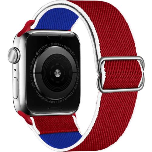Solo Loop Nylon Strap for Apple watch band 44mm 40mm 38mm 42mm Adjustable Elastic Scrunchie bracelet correa iWatch 6 se 5 4 3 2