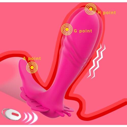 Remote Control Dildo Panty Vibrator Invisible Wearable Butterfly Vibrator G Spot Stimulator Clitoris Massager Sex Toys For Women