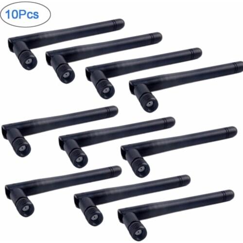 10pcs 2.4GHz 3dBi RP-SMA Omni WIFI Antenna Female for Wireless Router LAN RCmall FZ1313A