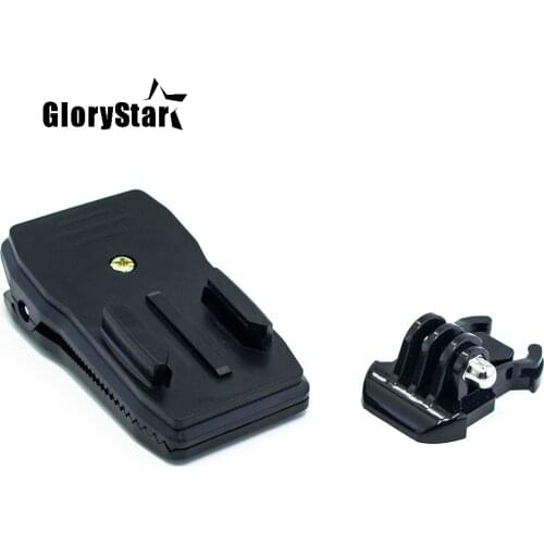 Quick Clip Backpack Rucksack Hat Clamp Mount Adapter For Go pro Session GoPro Hero 8 7 6 5 OSMO xiaomi yi 4k Action Sport Camera