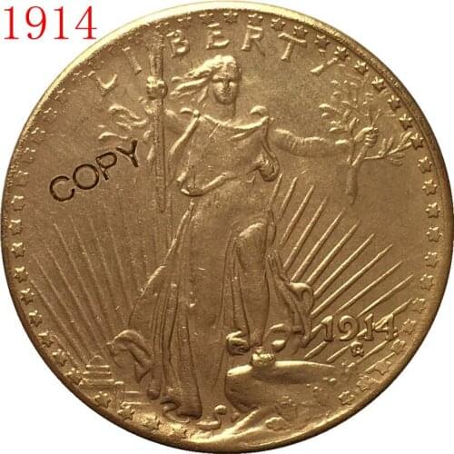 1914 $20 St. Gaudens Coin Copy