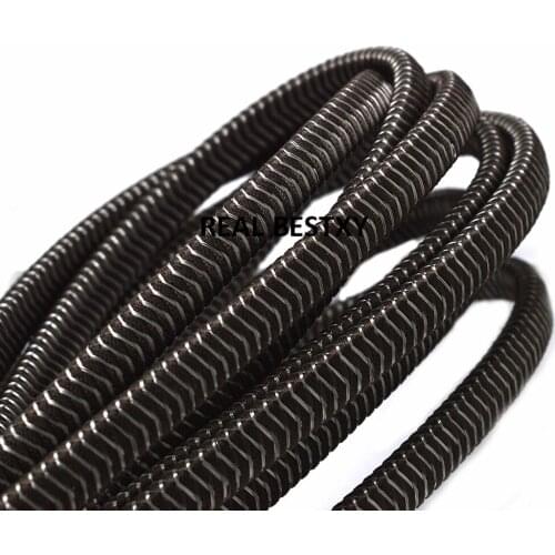 2m/lot approx: 11*6mm brown wide braided nylon rope cords for bracelet jewelry making nylon steel wire cords strands strips diy