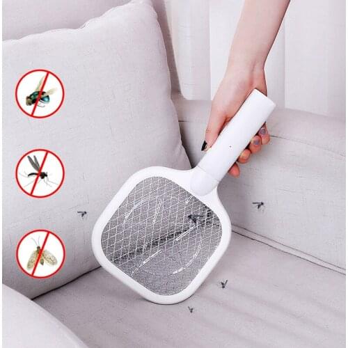 2 In 1 Electric Bug Zapper Racket Mosquito Killer Lamp with Light USB Rechargeable LED Lamp Anti Insect Bug Zapper for Home