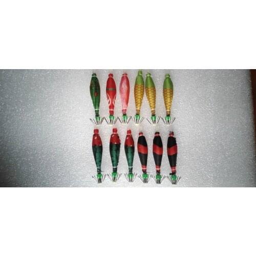 20pcs squid jigs ，squid hook. lure jigs .fishinglure ,fishing jigs.octopus cuttlefish shrimp.soft bodysingle hook. 6.5cm