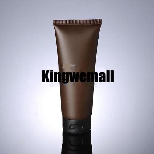 300pcs/lot Capacity 100ml Empty PET Brown Cream Tube Bottle hose extrusion tube/hand lotion bottle tube For Cosmetic Packaging