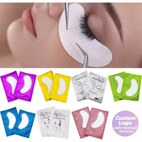 5/50/100 PCS Patches for Eyelash Extension Under Eye pads eyelash Patches free Sticker False Eyelashe custom logo Make Up Tools