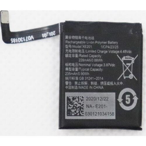 2pcs/lot 235mAh battery for OPPO XE201 Smart Watch