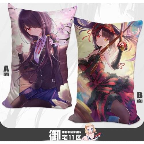 Anime Game Date a Live Yatogami Te Half-Length Sexy Girl Small Pillow Japanese Otaku Cushion Character Bed Linings Xmas Gifts