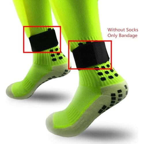 1Pair Soccer Shin Guard Stay Fixed Bandage Tape Shin Pads Prevent Drop Off Adjustable Elastic Sports Bandage Soccer Shin Guard