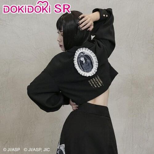 DokiDoki-SR Manga Tomie Original Design Coat / Skirt Halloween Style Black