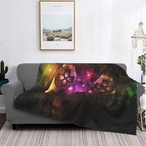 Gamer 3D Teens Gamepad Video Game Blankets Fleece Spring Electronic Games Breathable Soft Throw Blanket for Bed Travel Quilt