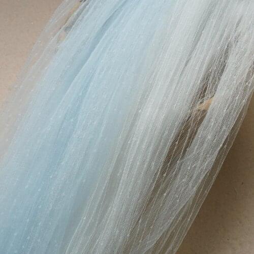 150cm width Mesh Dot Embroidery Lace Fabric Polka Dot Tulle Lace Fabric for DIY Dress Skirt Wedding Party Sewing Materials Cloth