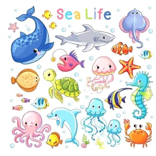H55A Ocean Animals Metal Cutting Dies Stencil DIY Scrapbooking Album Paper Card Template Mold Embossing Craft Decoration