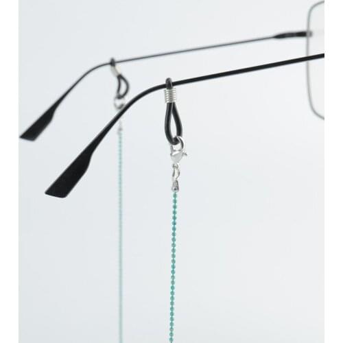 Fashion Mask Hanging Rope Metal Face Mask Lanyard Mask Holder Traceless Ear Hanging Rope Two Hooks Neck Chains Holder Eyewear