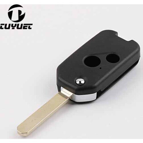 Modified Flip Folding Remote Key Shell 2 Buttons FOB Case For Honda Accord CRV Odyssey