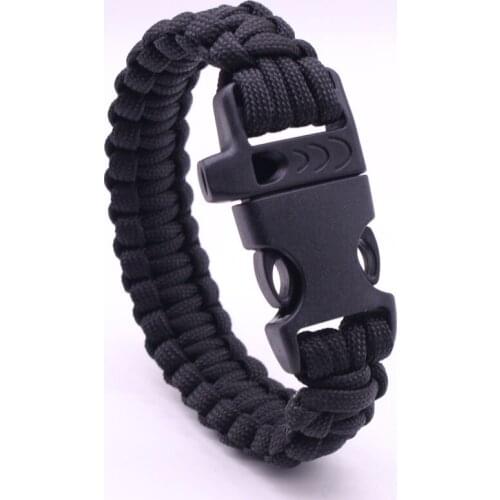 Outdoor Camping Bracelets For Men Women Parachute Rope Clasp Survival Bracelet Handmade Braided Jewelry
