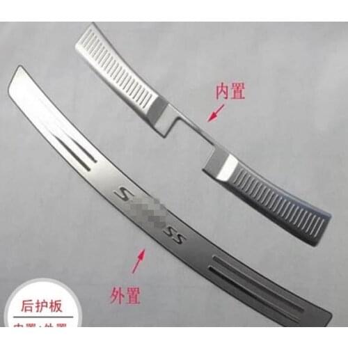 FIT for Suzuki SX4 S Cross 2013 2014 Built Rearguards Stainless Steel Rear Bumper Protector Car Styling Stickers Accessories