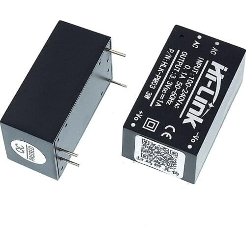 10pcs/Lot HLK-PM03 AC-DC 220V to 3.3V Step Down Buck Power Supply Module Intelligent Household Switch Converter