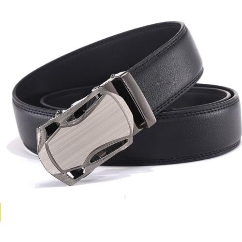 Fashion Mens Belt Designer Leather Strap Jeans Automatic Buckle Male Belts For Men High Quality Luxury Car Shape Black Brown New