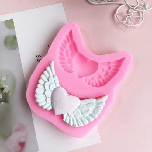 Lone wings silicone mold chocolate fondant sugar cake decoration baking tools DIY crafts drop plaster mold resin molds