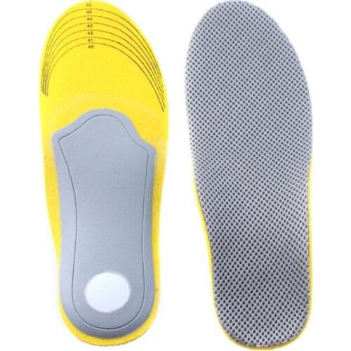 Sport Insoles Foot Care 1 Pair 3D Comfortable Orthotic Insoles Inserts High Arch Support Shoes Anti Slip Pad Camping Cojines