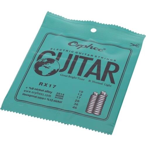 RX17 Electric Guitar Strings (.010-.046) 8% Nickel Alloy 6pcs Strings for Guitar Professioonal Guitar Accessories