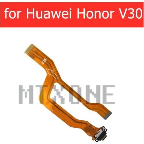 For Huawei Honor V30 USB Charger Connector Flex Cable Microphone USB Charging Dock PCB Board Flex Cable Repair Parts