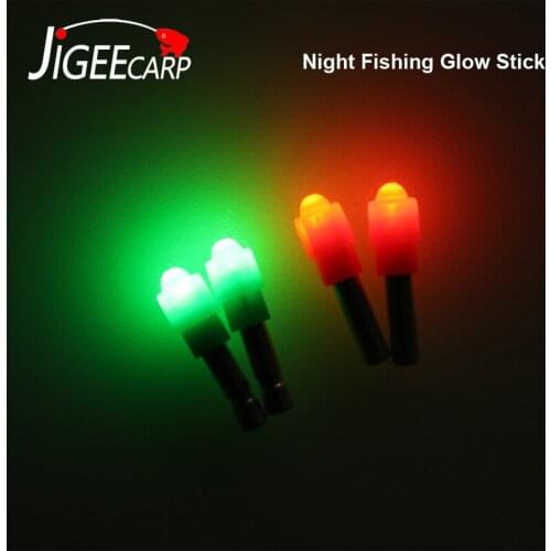 JIGEECARP 10pcs Fishing Float Glow Stick Carp Fishing Electronic Lightstick Night Rod Light Waterproof Luminous Lamp Tackle