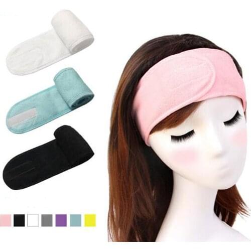 2020 Magic Soft Adjustable Makeup Toweling Hair Wrap Fashion Women Girl Facial Hairband Stretch Salon SPA Sports Yoga Headband