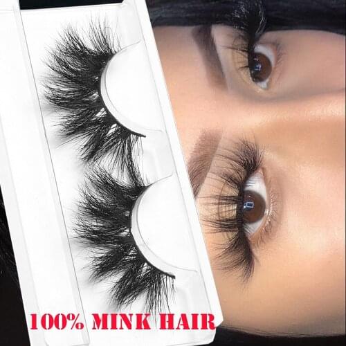 25MM Lashes Dramatic Long Wispies Fluffy Handmade Eyelash 3D 100% Mink Hair False Eyelashes Full Strips Lashes Extension Makeup