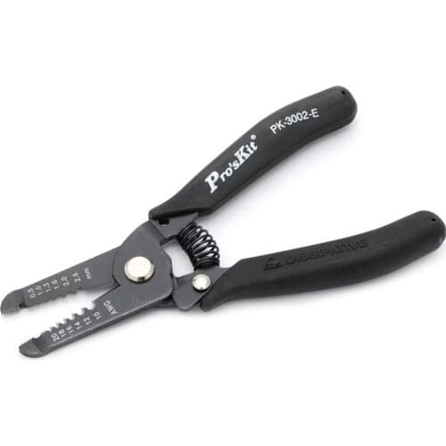 1PK-3002E Anti static Multi-function electronic wire Stripping pliers With Conductive Handle, Cutter Stripper, Cutting tool
