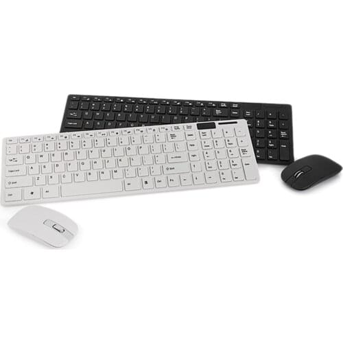 Elisona Wireless Keyboard Mouse Set Key Board Mice Combo for Computer PC Gaming TV 98 Macbook Android Overwatch Accessories