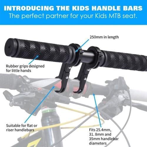 Children Kids MTB Handlebar Easy Assembly Attachment For Mountain Bike Child Seat Handlebars Bicycle Accessories Dropshipping