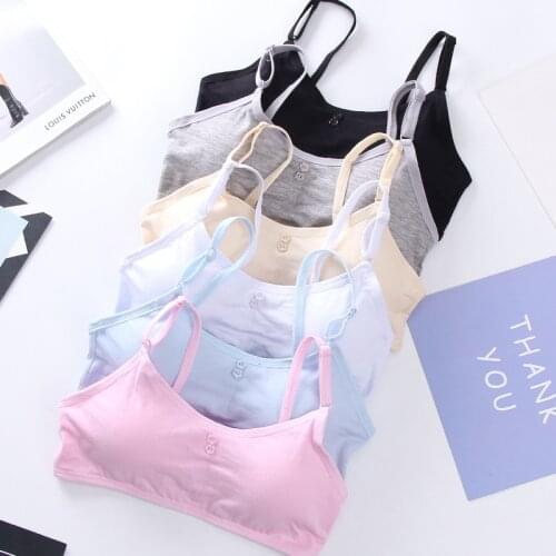Kids Girls Underwear Bra For Kids Cotton Training Bra Girls Teens Adjustable Bra Vest Children Underwear Teenagers Girls Bras