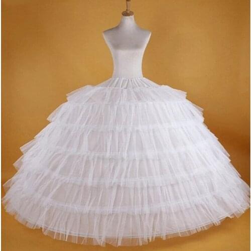 Long Style Half Skirt Petticoat Bridal Wedding Dress Lined Ladies Women Party Dresses Role-playing Lining