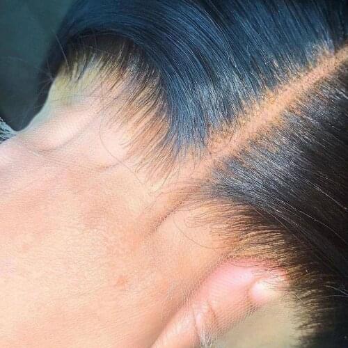 HD Lace Frontal Closure 4x4 5x5 13x4 Undetectable Transparent Straight Lace Closure 100% Virgin Human Hair Pre plucked Hairline