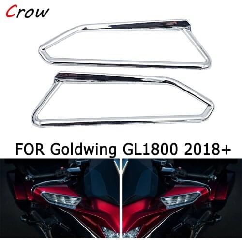 Motorcycle Chrome Decorative Cover Mirror Surround for HONDA Goldwing GL1800 2018+ Up