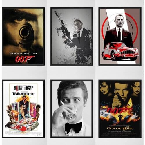 Bond James 007 Canvas Painting Posters and Prints Wall Art Picture Decoration Home Decor Cuadros Lienzos Cuadros Decorativos