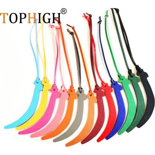 Customer Made Genuine Natural Leather Character Alphabet Arabic Letter Keychain Backpack Pendant Ladies Women Bag Charm